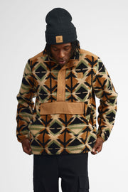 High-collar plush pullover for men