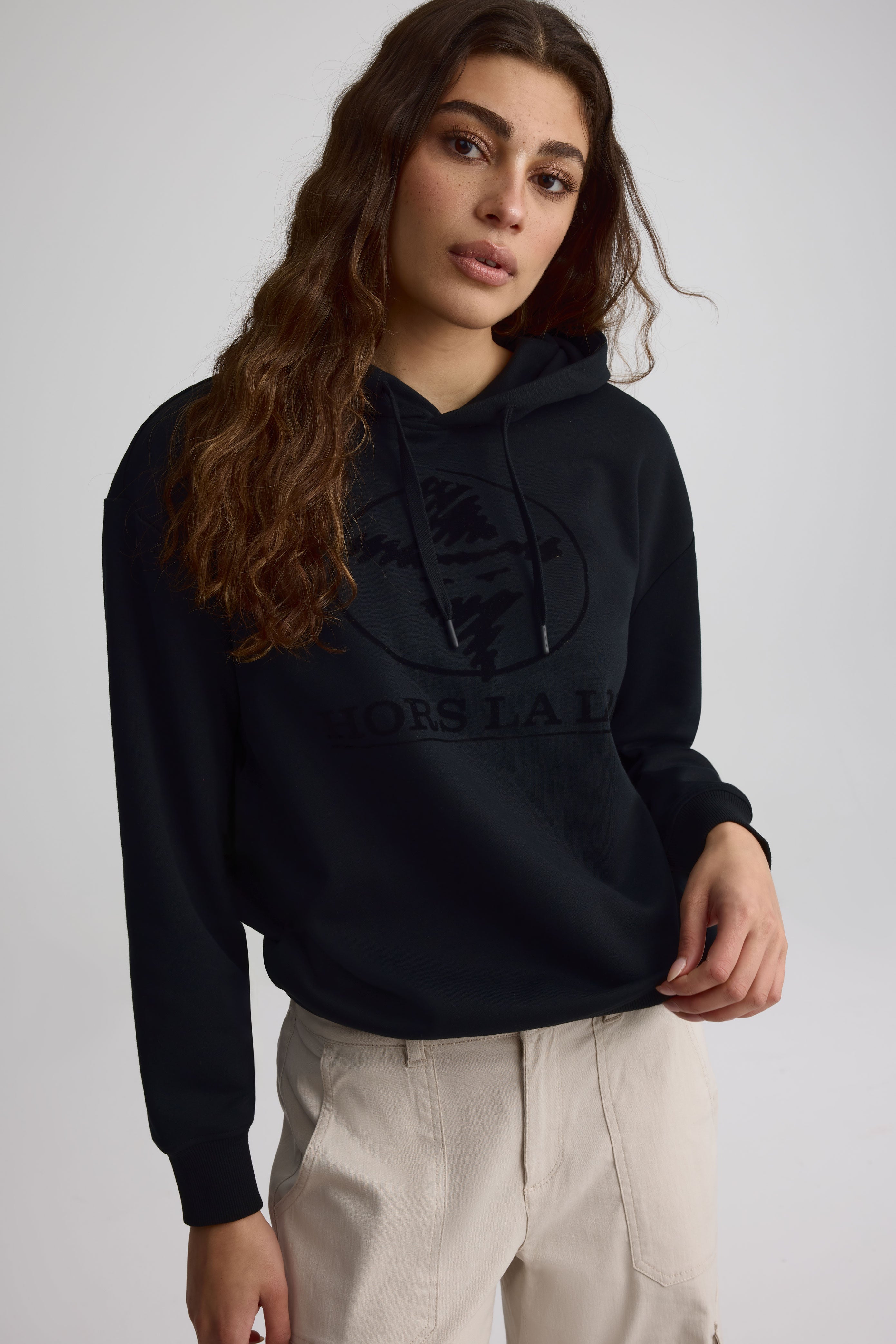 Hooded fleece sweatshirt for women