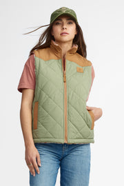 Veste matelassée sans manche pour femme