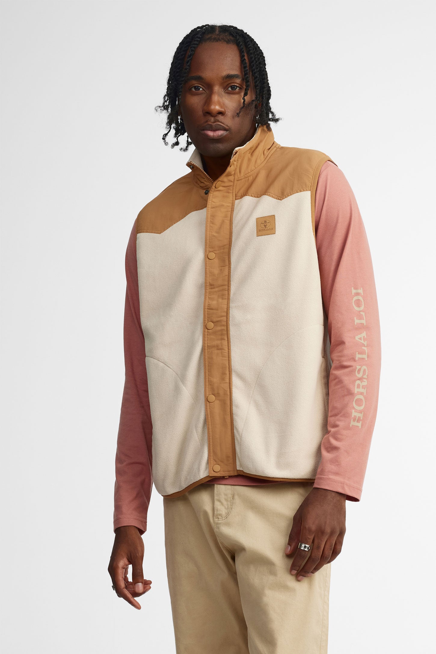 Veste sans manche en polaire pour homme