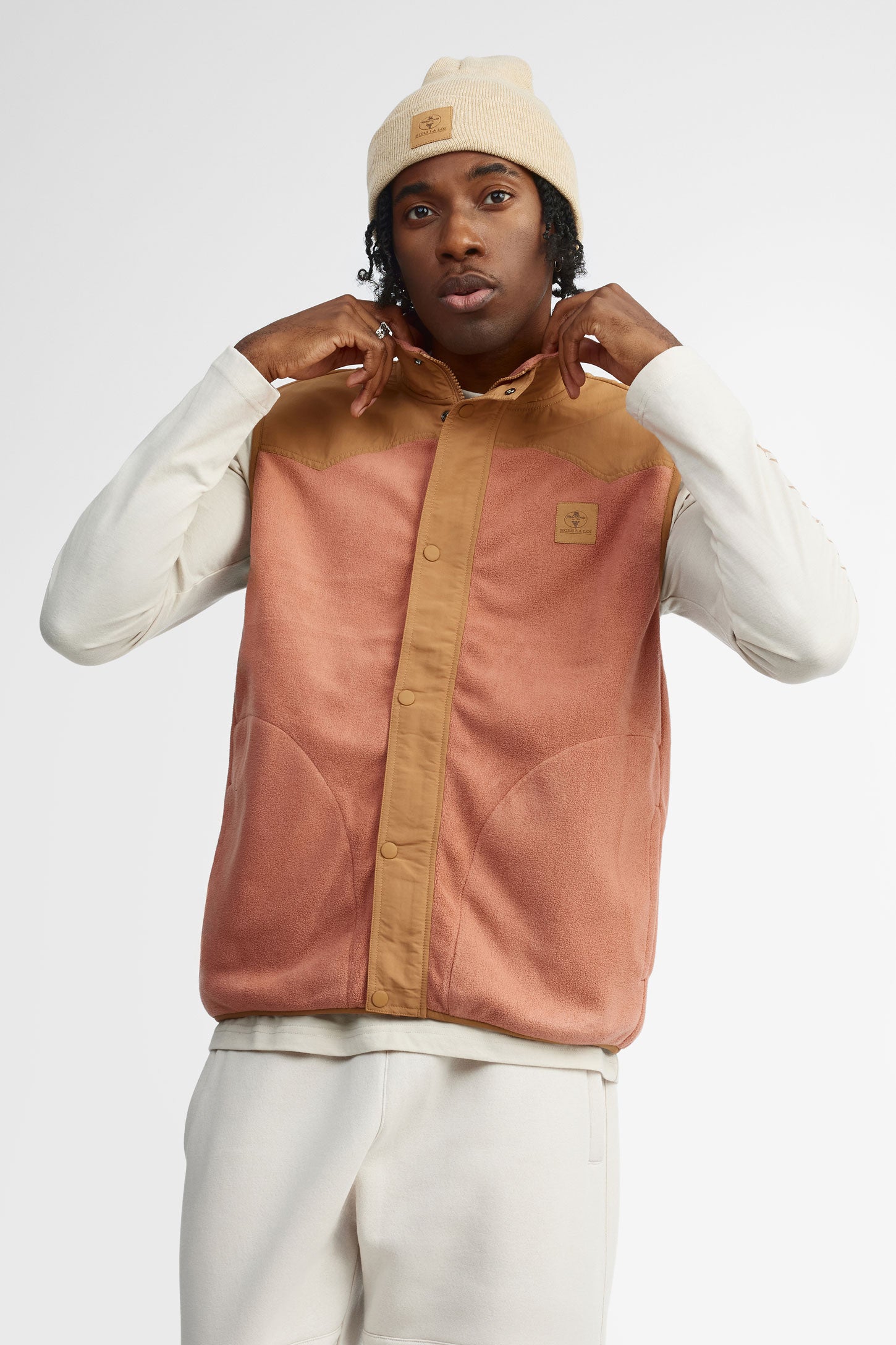 Veste sans manche en polaire pour homme