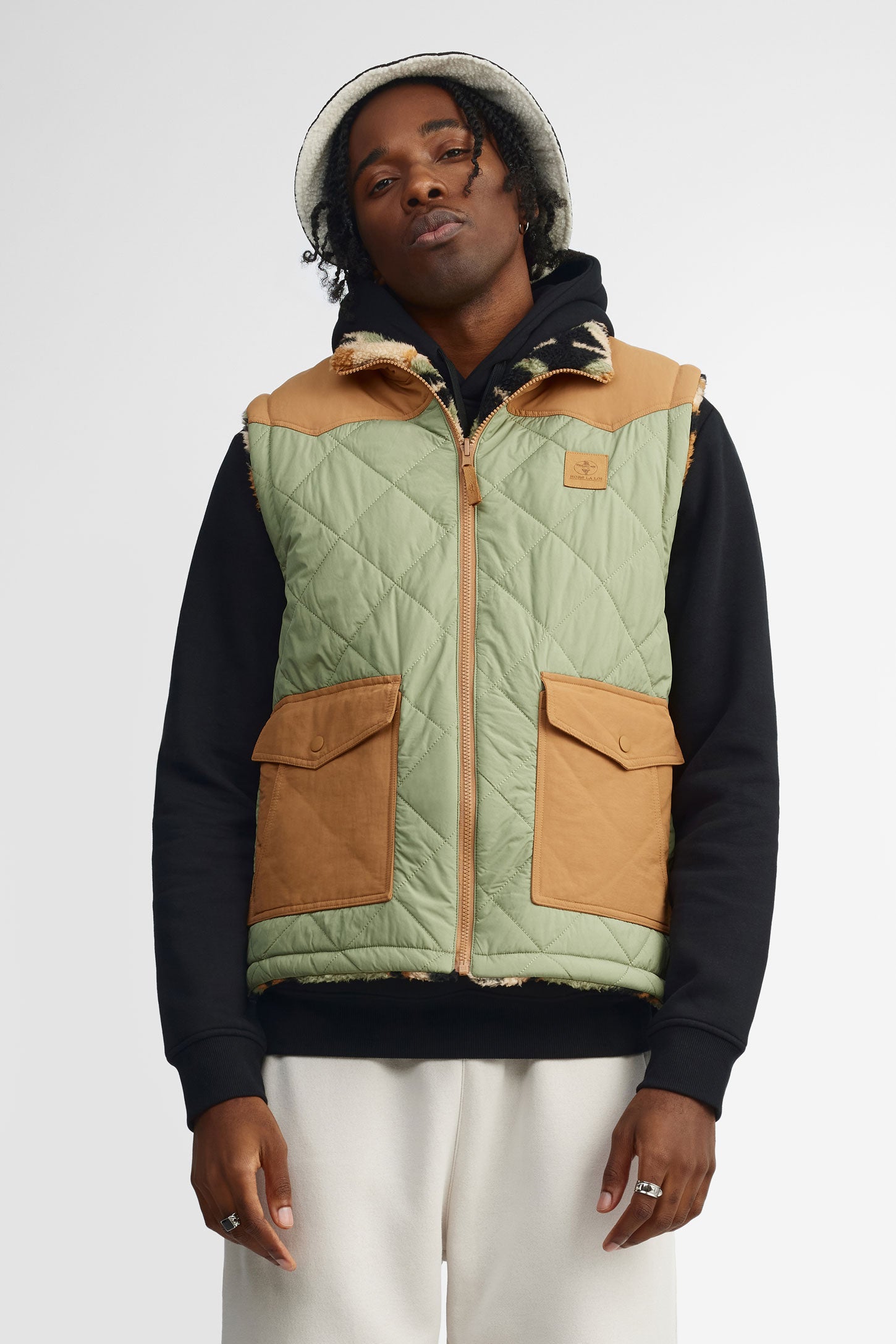 Veste matelassée sans manche pour homme