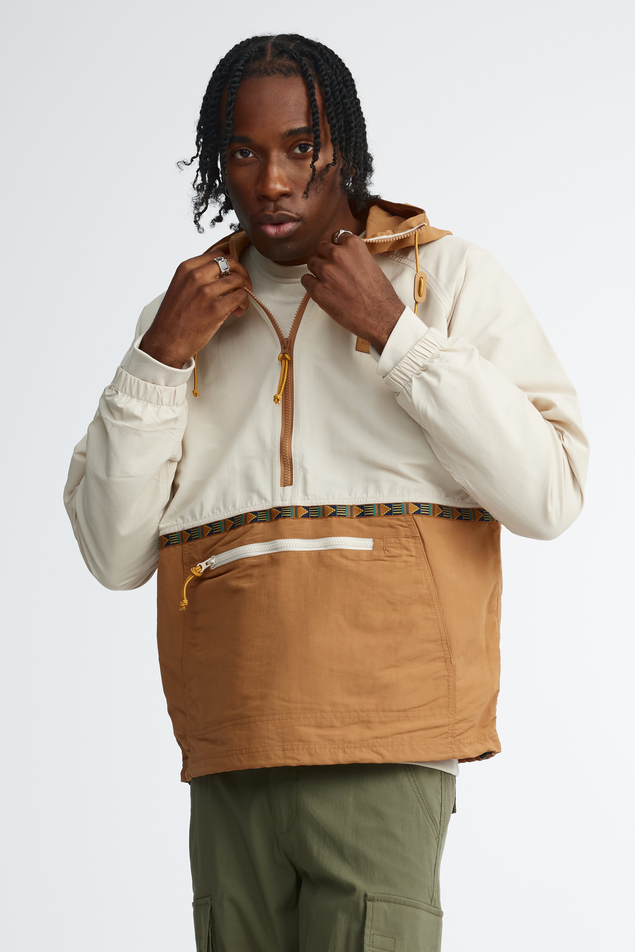 Anorak coupe-vent rétro pour homme