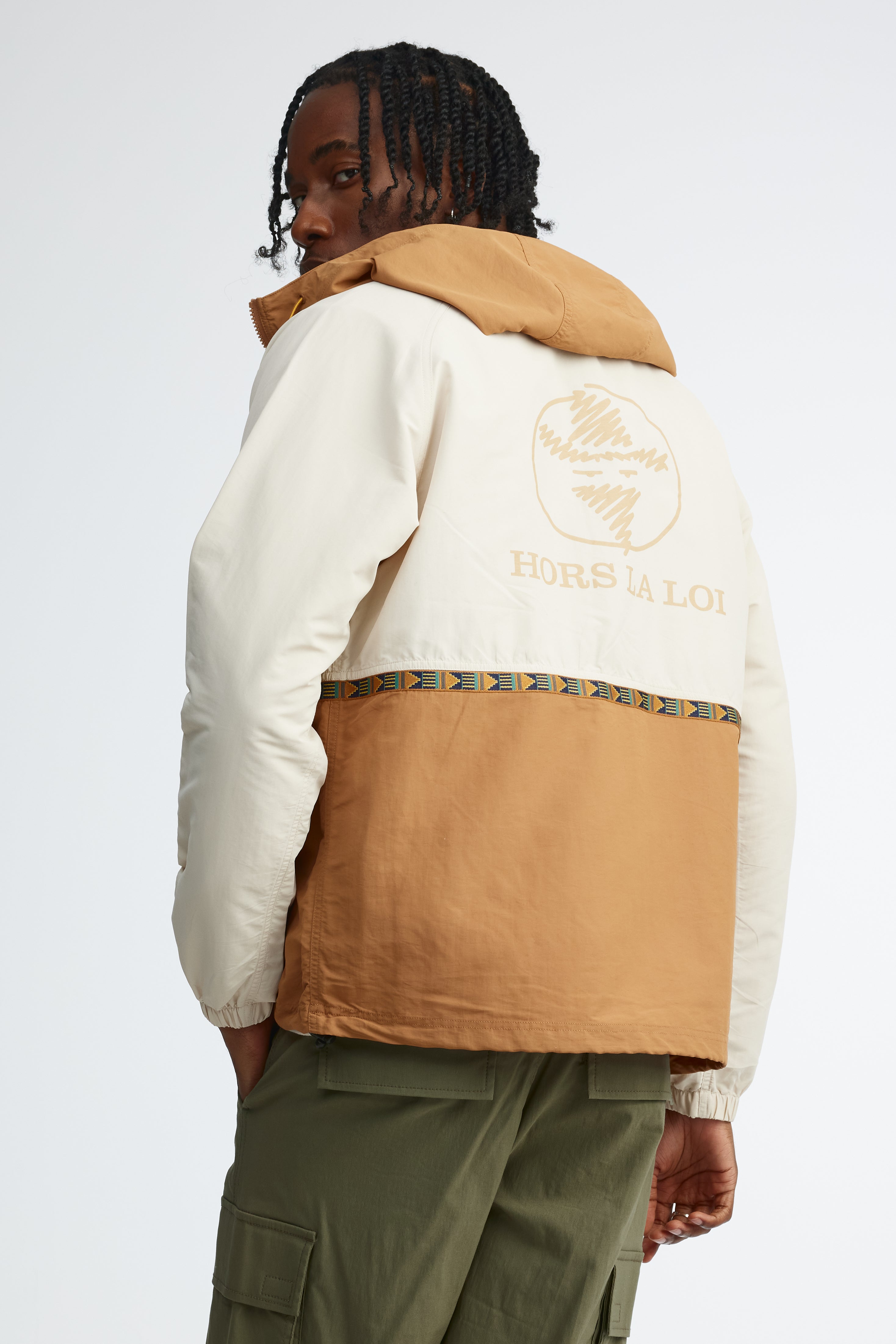 Anorak coupe-vent rétro pour homme