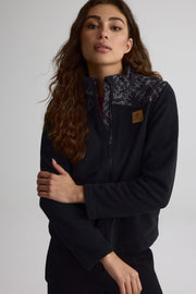 Veste en laine polaire à manches amovibles pour femme