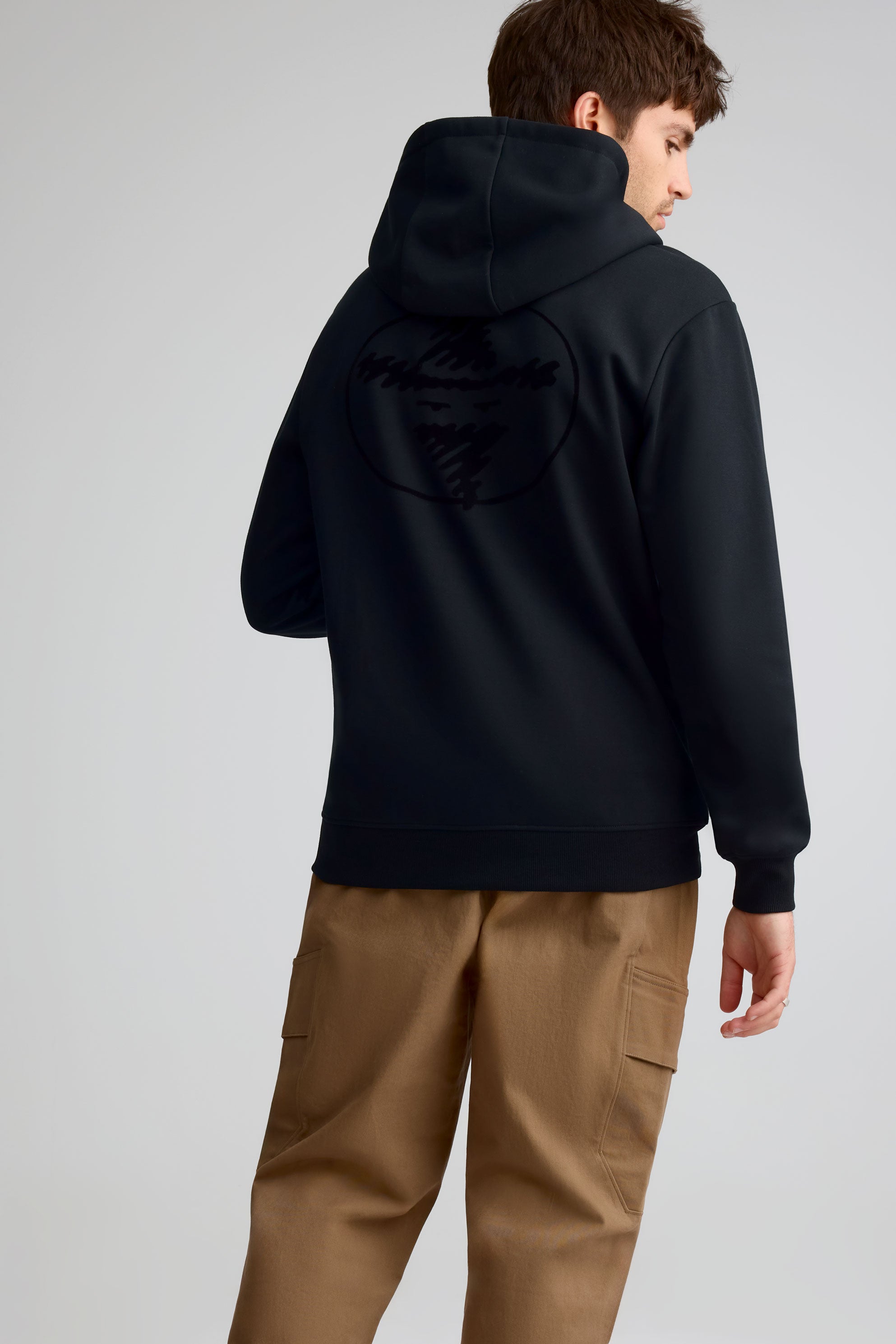 Hooded fleece sweatshirt for men