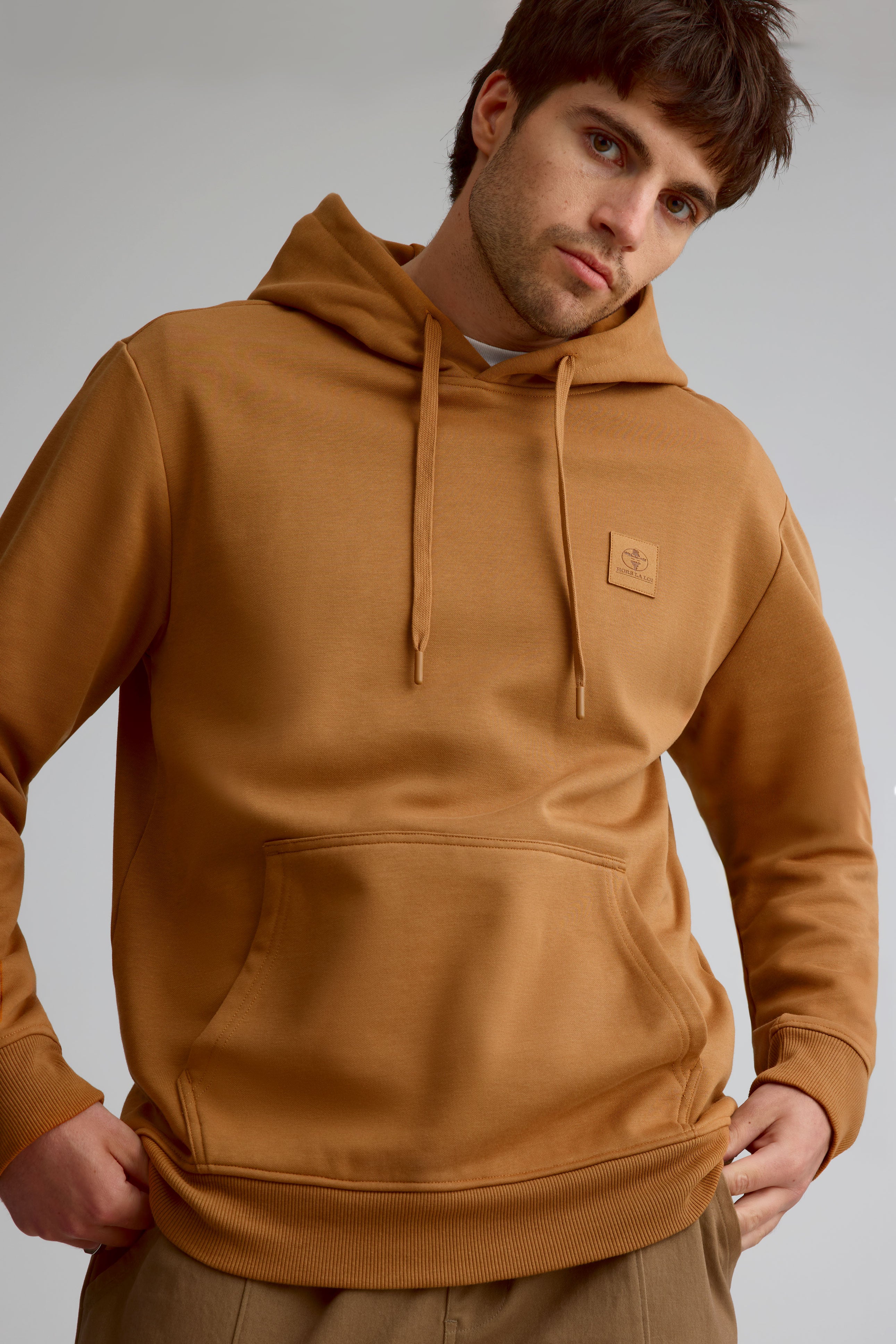 Chandail coton ouaté à capuchon pour homme