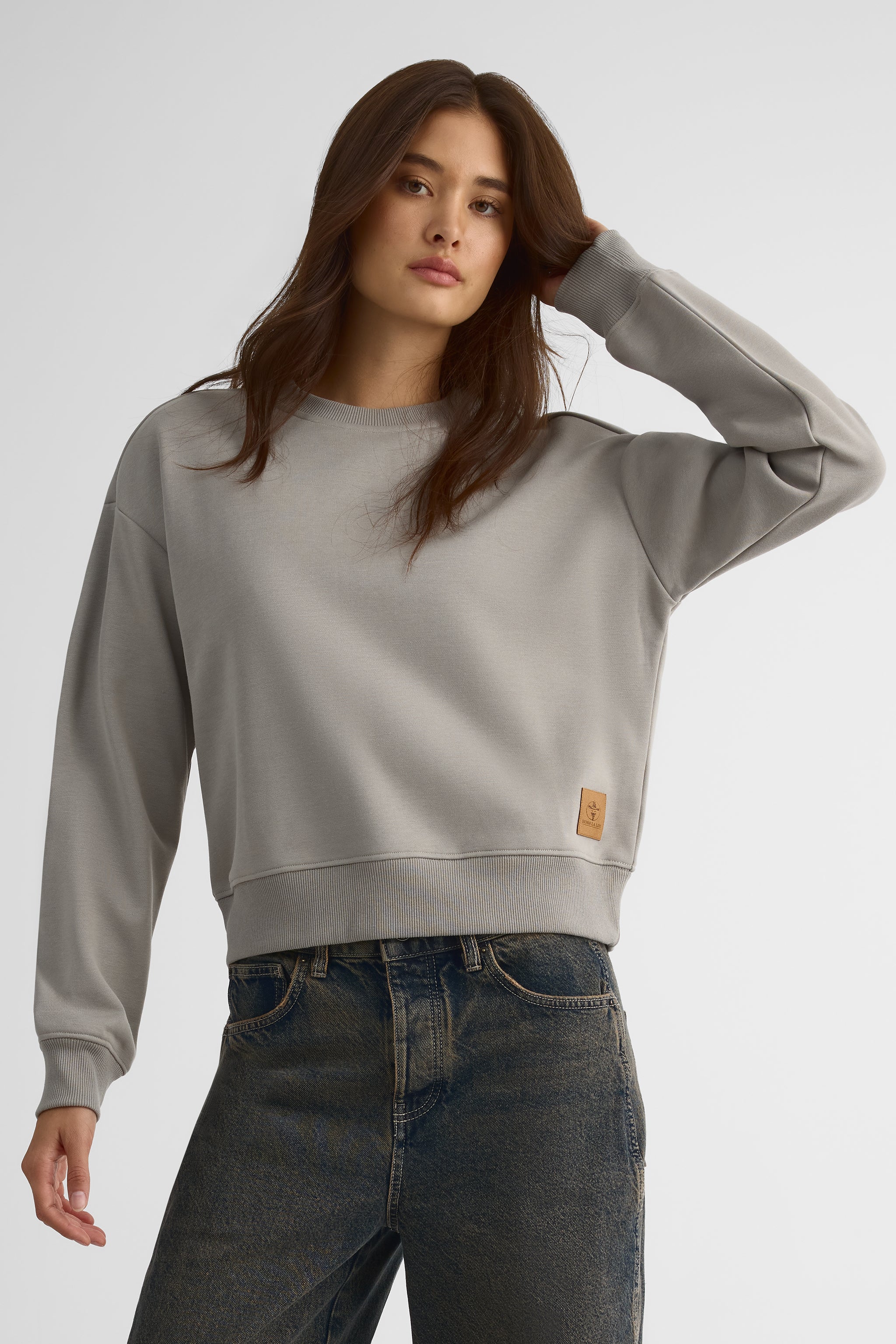 Crewneck fleece sweatshirt for women – The Modern II