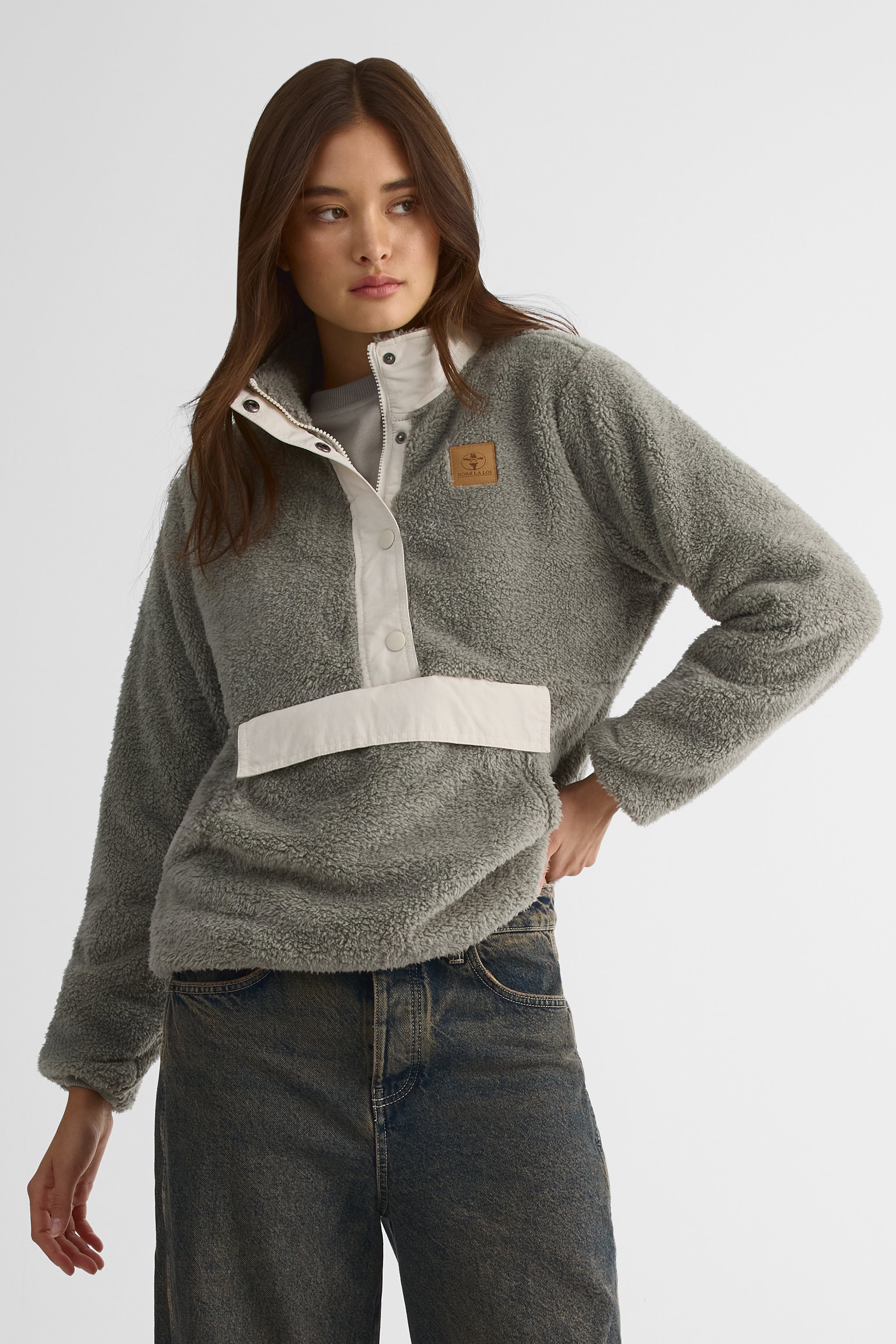 High-collar plush pullover for women – The Soft One III