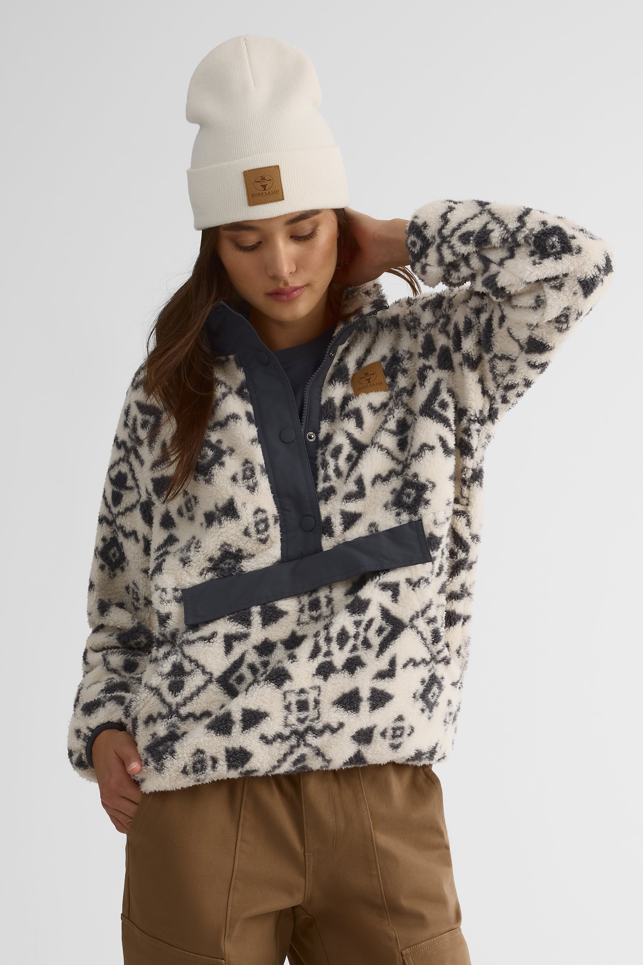 High-collar plush pullover for women – The Soft One III