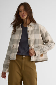 Plaid insulated shacket for women – The Vagabond