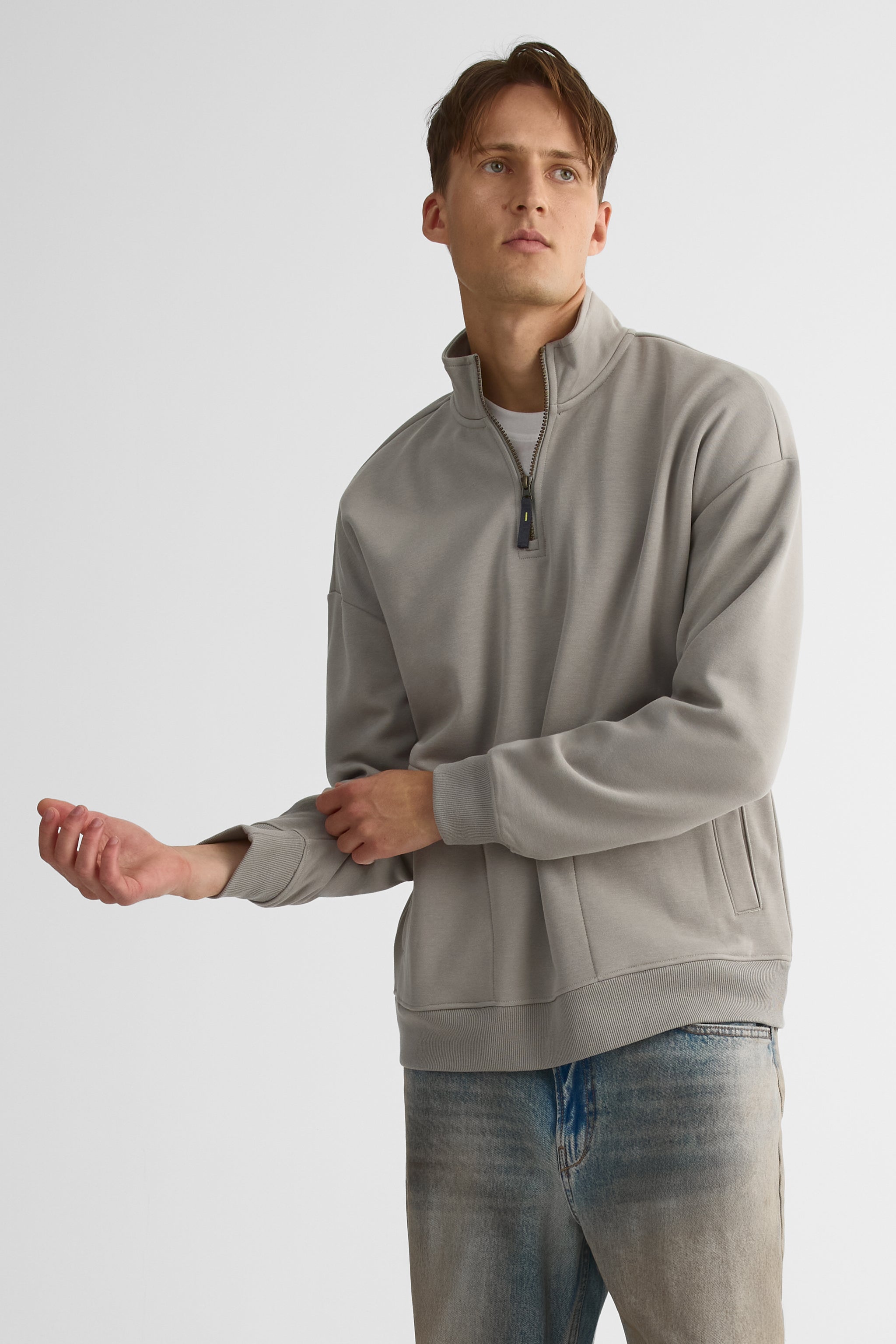 Half-zip fleece sweater for men – The Composed