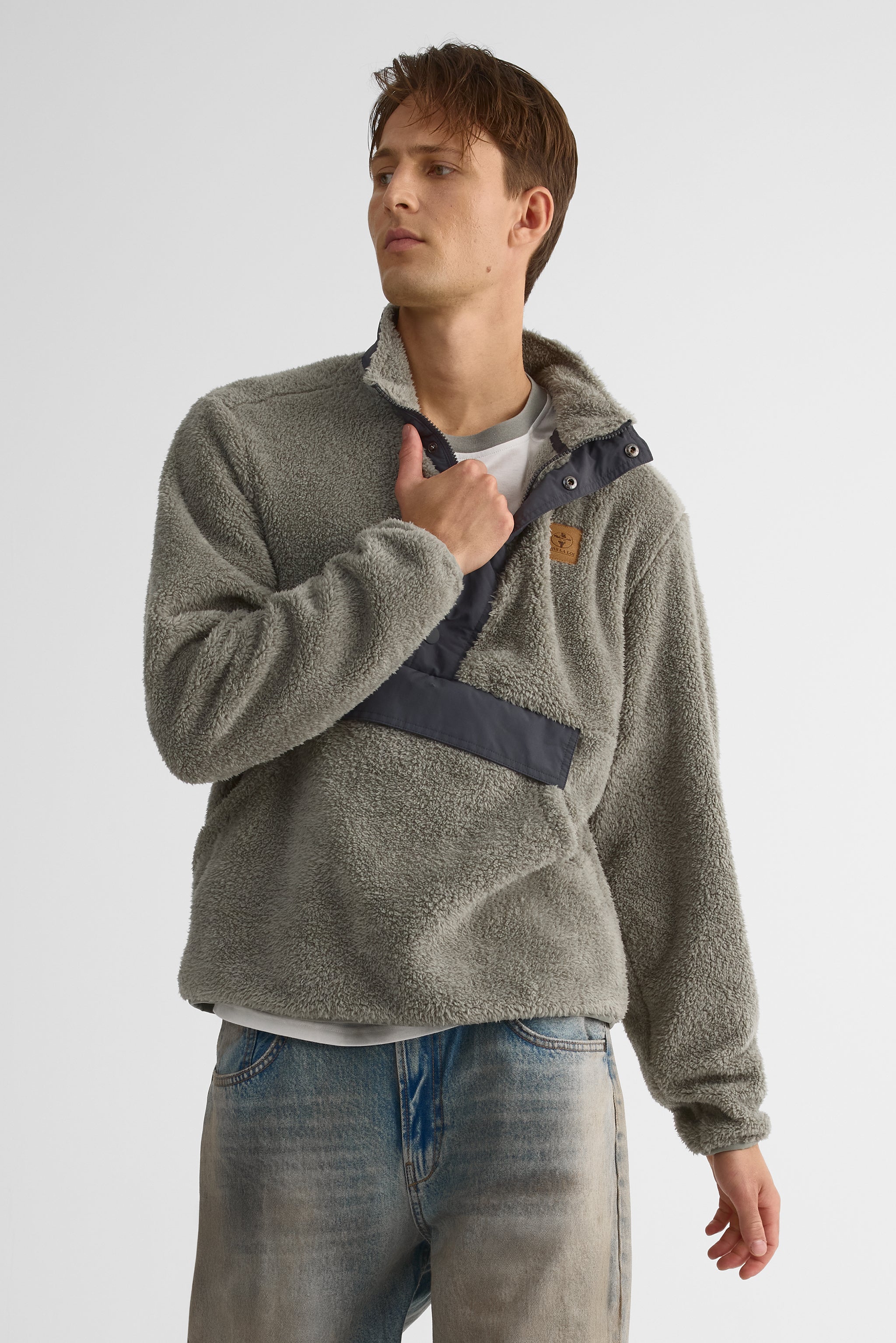 High-collar plush pullover for men – The Soft One III