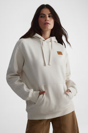 Chandail coton ouaté à capuchon pour femme