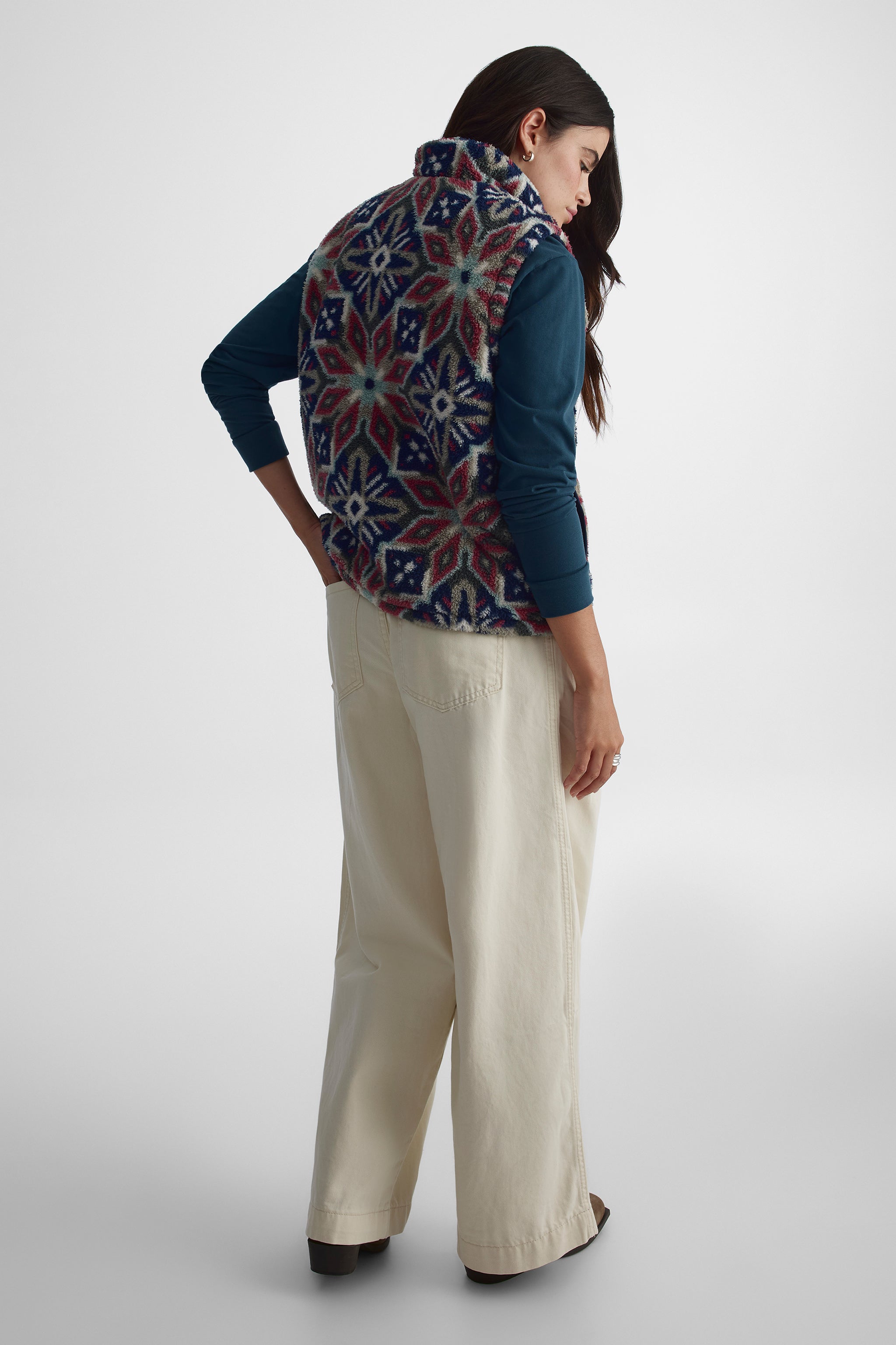 Veste matelassée sans manches pour femme
