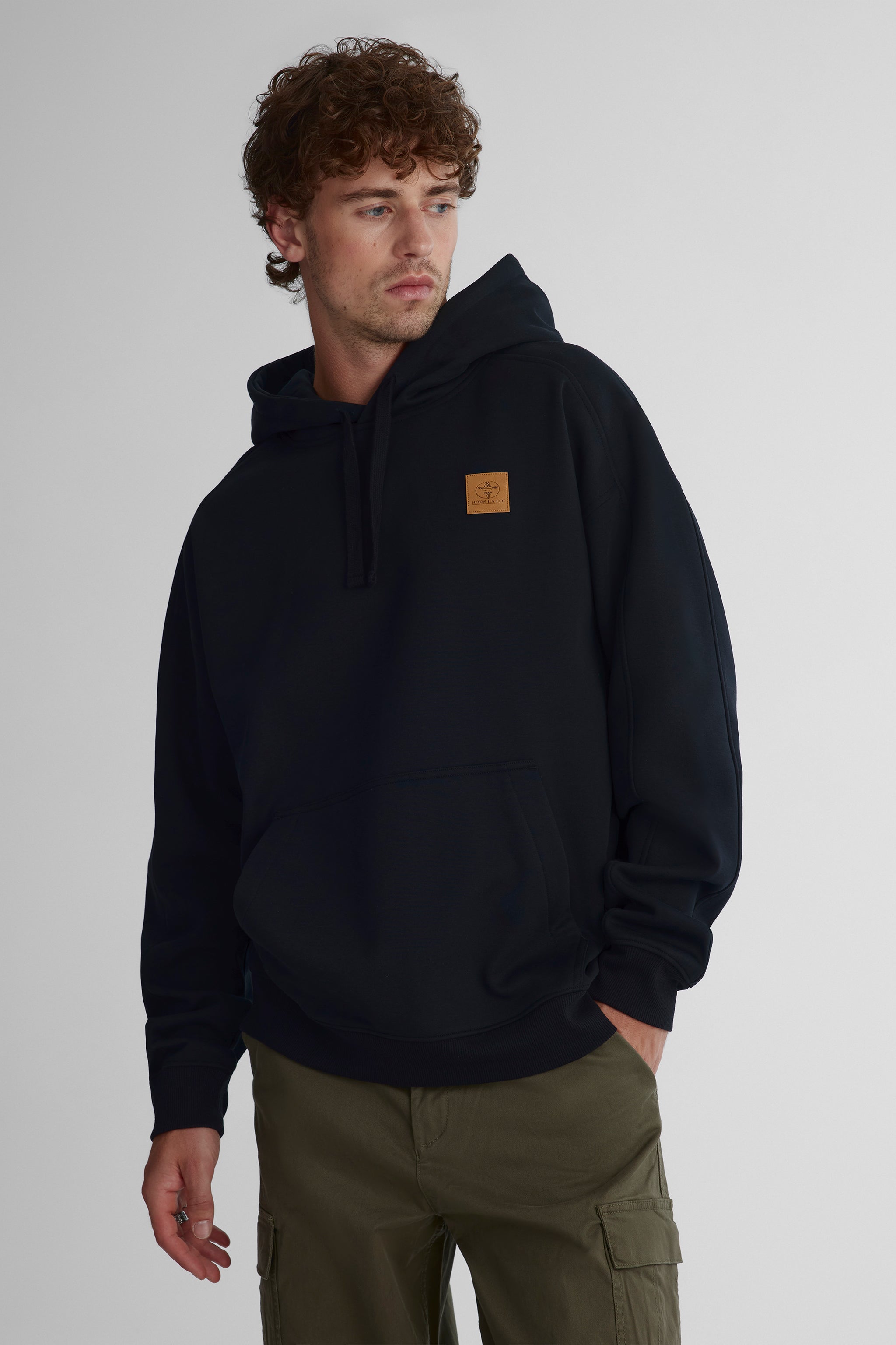 Chandail coton ouaté à capuchon pour homme