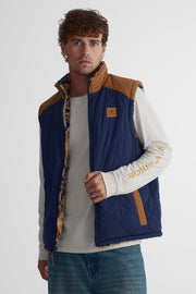 Quilted vest for men