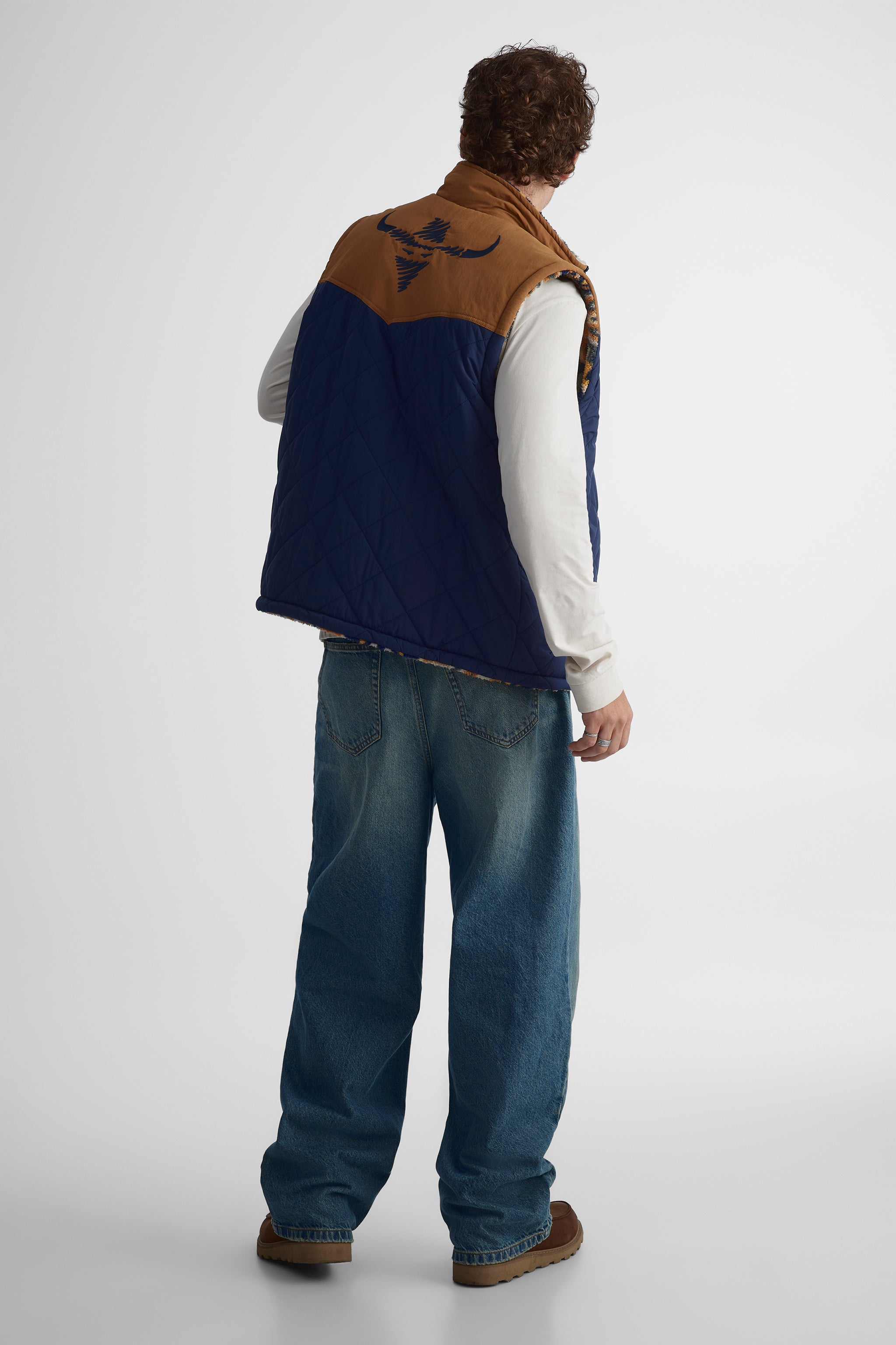 Quilted vest for men
