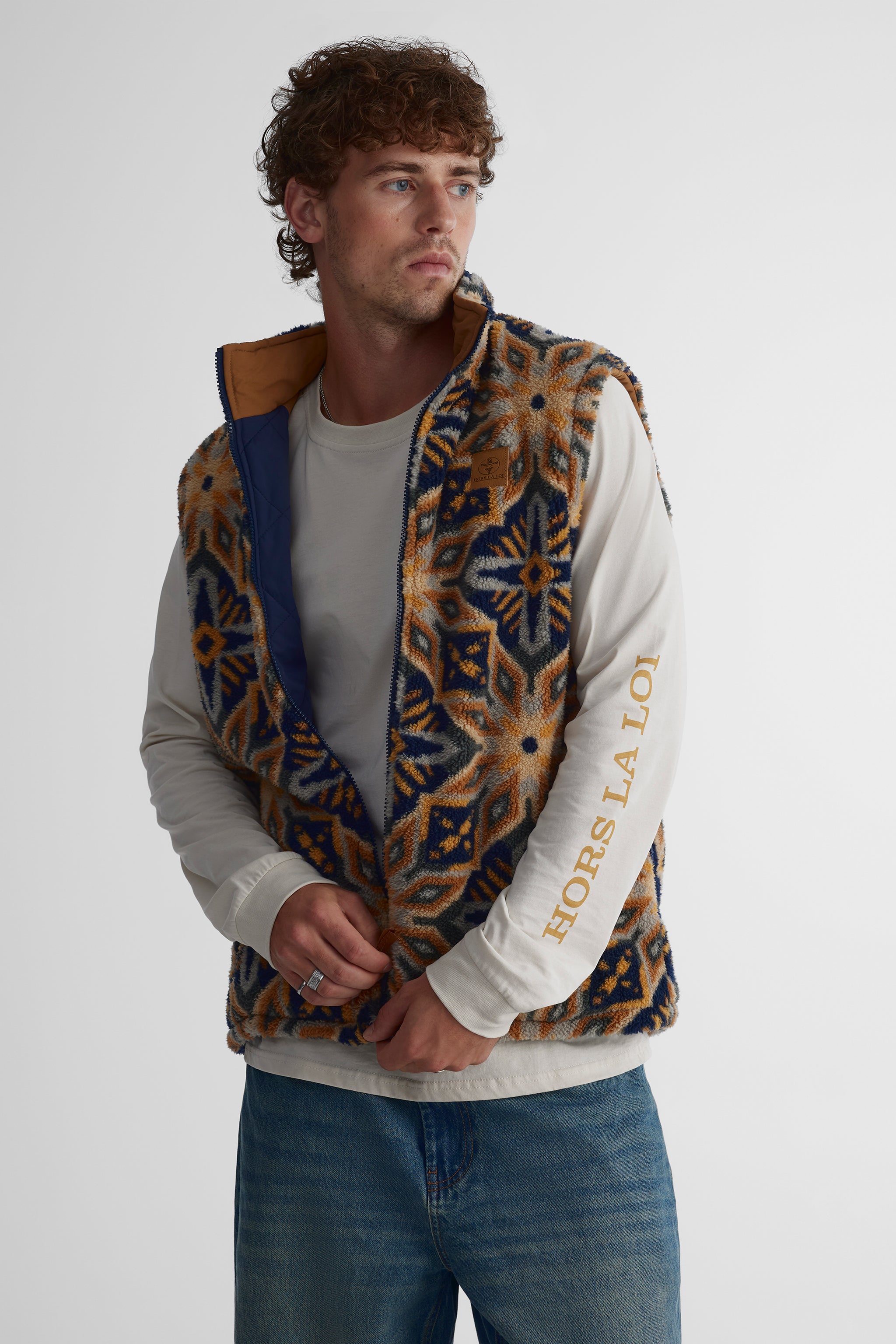 Quilted vest for men