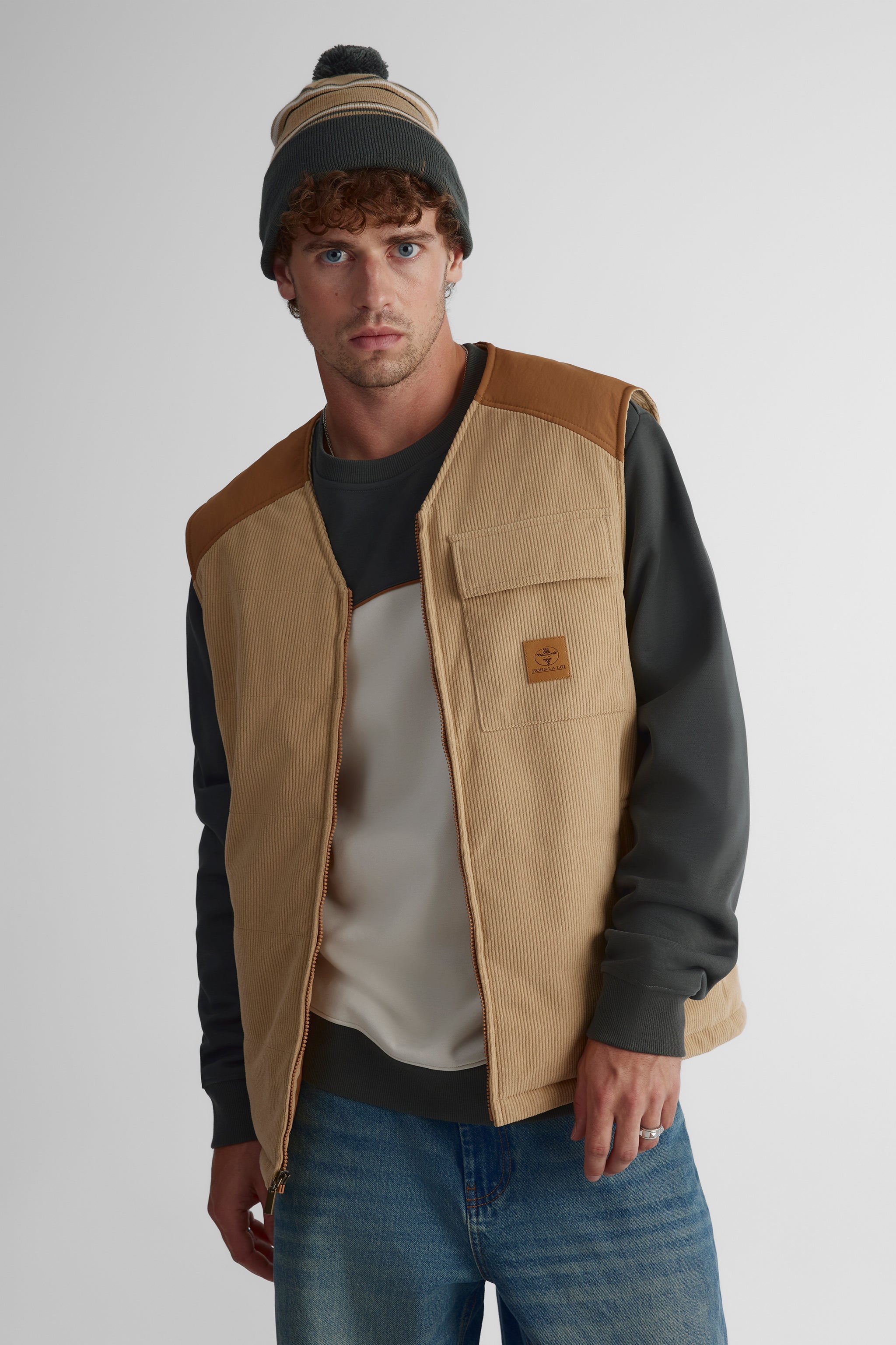 Veste sans manches isolée pour homme