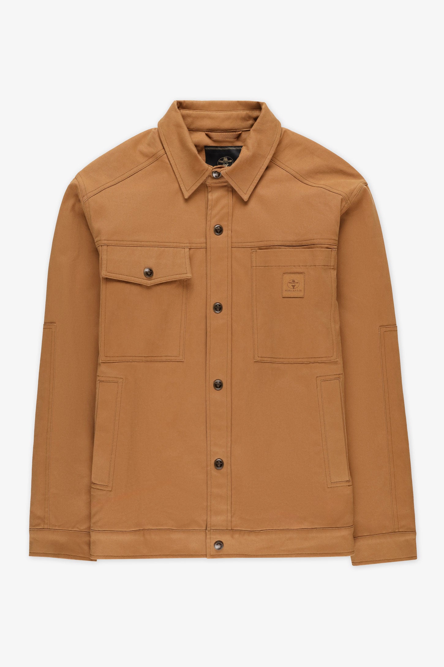 Flannel-lined utility jacket for men